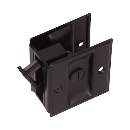 Pamex Privacy Square Style Sliding Door Lock Matte Black Finish PF1910